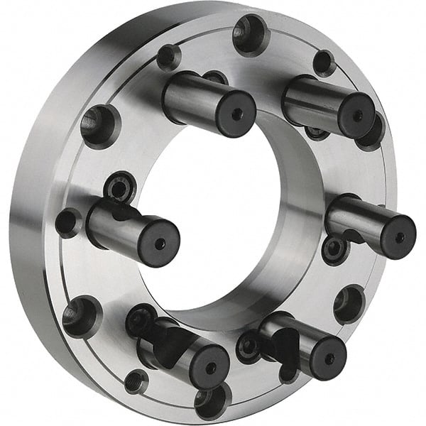 Hertel - Lathe Chuck Adapter Back Plates Nominal Chuck Size: 8 Spindle Nose Type: D Series - Exact Tooling
