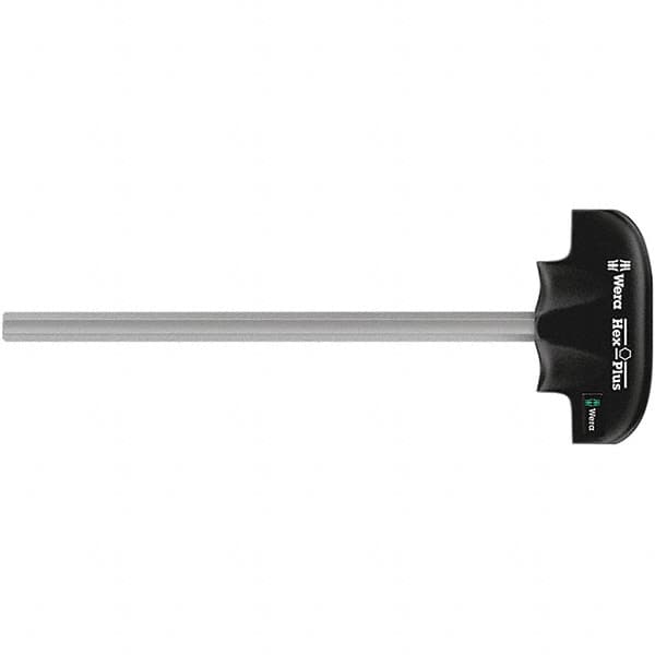 Wera - 5mm Standard Hex Driver - 100mm Blade Length, T Handle, 144mm OAL - Exact Tooling