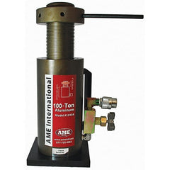 AME International - Portable Hydraulic Cylinders Type: Single Acting Load Capacity (Ton): 100 (Inch) - Exact Tooling