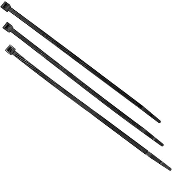 Steiner - Black Welding Screen Adjustable Plastic Ties - Use with Welding Curtains & Screens - Exact Tooling