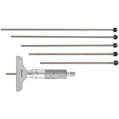 0-6″ Measuring Range - Ratchet Thimble - Depth Micrometer - Exact Tooling