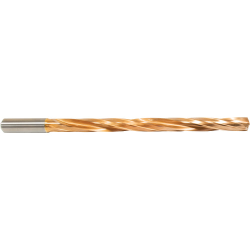 #12 Dia. × 6 mm Shank × 78 mm Flute Length × 116 mm OAL, 12xD, 135°, ZrCN, 2 Flute, Coolant Thru, Round Solid Carbide Drill Series/List #NG05