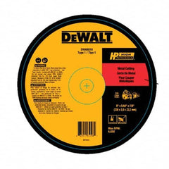 DeWALT - 9 x 5/64, 7/8" Hole Aluminum Oxide Cutoff Wheel - Exact Tooling