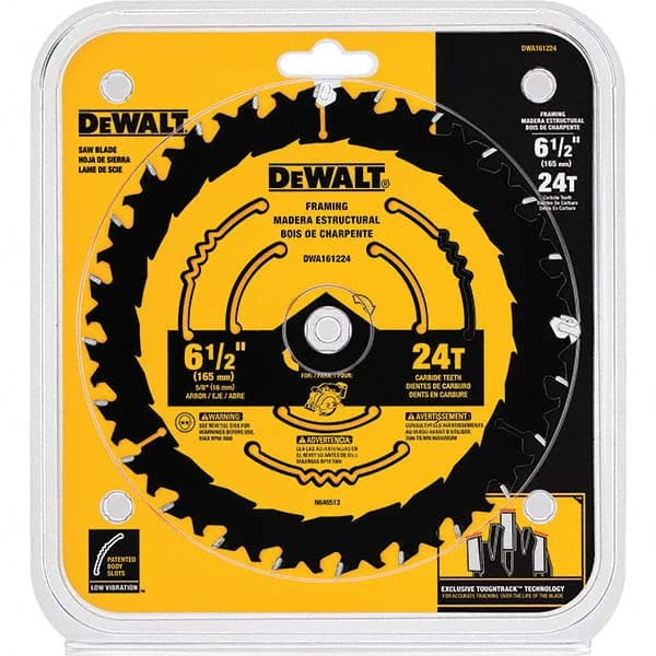 DeWALT - Wet & Dry-Cut Saw Blades Blade Diameter (Inch): 6-1/2 Blade Material: Carbide-Tipped - Exact Tooling