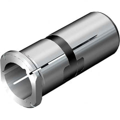 Sandvik Coromant - 12mm ID x 20mm OD, 25mm Head Diam, Slotted Hydraulic Chuck Sleeve - Exact Tooling