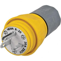 Hubbell Wiring Device-Kellems - Straight Blade Plugs & Connectors Connector Type: Plug Grade: Industrial - Exact Tooling