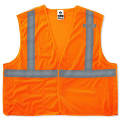 8215BA XS Orange Breakaway Mesh Vest Type R Class 2 Economy - Exact Tooling