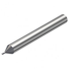 R216.32-00830-AE08G 1620 0.8mm 2 FL Solid Carbide End Mill - Corner Radius w/Cylindrical Shank - Exact Tooling