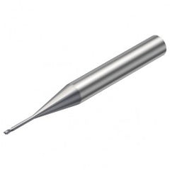 R216.32-00830-AI08G 1620 0.8mm 2 FL Solid Carbide End Mill - Corner Radius w/Cylindrical Shank - Exact Tooling