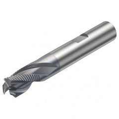 R216.33-16030-BS16K 1640 16mm 3 FL Solid Carbide End Mill - Corner chamfer w/Weldon Shank - Exact Tooling