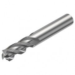 R216.33-16040-AC32U H10F 16mm 3 FL Solid Carbide End Mill - Corner chamfer w/Cylindrical Shank - Exact Tooling