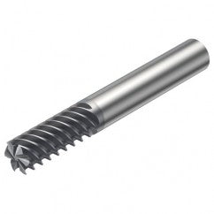 R215.36-08060-AC19L 1620 8mm 6 FL Solid Carbide End Mill - Corner Radius w/Cylindrical Shank - Exact Tooling