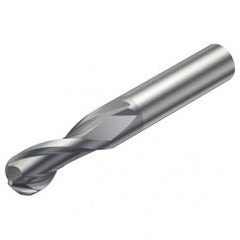 R216.42-02030-AC30G 1610 2mm 2 FL Solid Carbide Ball Nose End Mill w/Cylindrical Shank - Exact Tooling