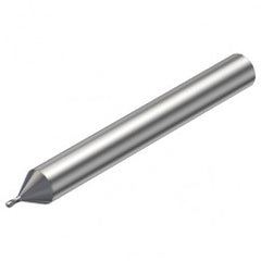 R216.42-00430-AE04G 1620 0.4mm 2 FL Solid Carbide Ball Nose End Mill w/Cylindrical Shank - Exact Tooling