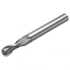 R216.42-06030-AK10G 1610 6mm 2 FL Solid Carbide Ball Nose End Mill w/Cylindrical Shank - Exact Tooling