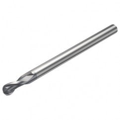 R216.42-04030-AQ06G P10 4mm 2 FL Solid Carbide Ball Nose End Mill w/Cylindrical Shank - Exact Tooling