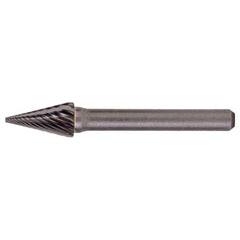 SM-6 Standard Cut Solid Carbide Bur-Pointed Cone Shape - Exact Tooling