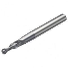 R216.53-08040RAL15G 1630 8mm 3 FL Solid Carbide Conical Ball Nose End Mill w/Cylindrical Shank - Exact Tooling