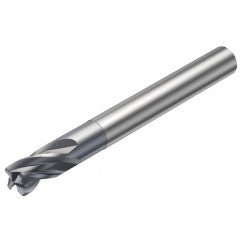 RA216.24-0830BAK02G 1610 3.175mm 4 FL Solid Carbide End Mill - Corner Radius w/Cylindrical Shank - Exact Tooling