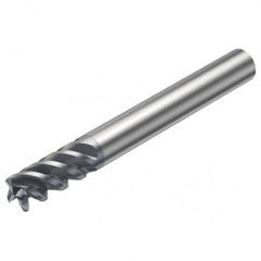 RA216.24-2450AAK12H 1620 9.525mm 4 FL Solid Carbide End Mill - Corner Radius w/Cylindrical Shank - Exact Tooling