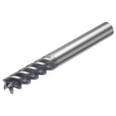 RA216.24-2450AAK12P 1630 9.525mm 4 FL Solid Carbide End Mill - Corner Radius w/Cylindrical Shank - Exact Tooling