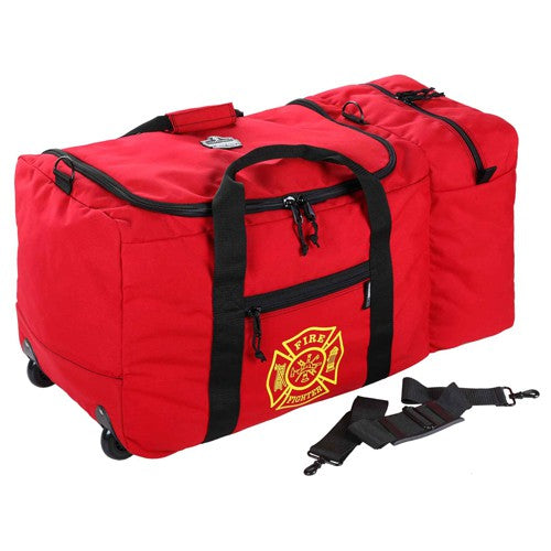 GB5005W Red Wheeled Fire&Rescue Gear Bag - Exact Tooling