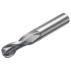 1B230-0250-XA 1630 2.5mm FL Ballnose w/Cylindrical Shank - Exact Tooling