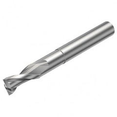 2P120-1000-NC H10F 10mm FL Straight Center Cut w/Cylindrical with Neck Shank - Exact Tooling