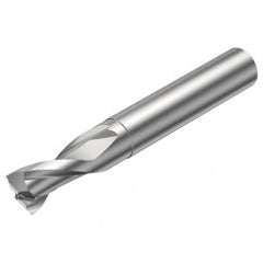 2P121-1200-NC H10F 12mm FL Straight Center Cut w/Cylindrical with Neck Shank - Exact Tooling