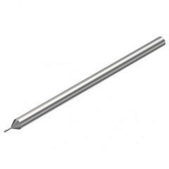 2P212-0060-PC 1620 0.6mm FL Straight Center Cut w/Cylindrical with Neck Shank - Exact Tooling