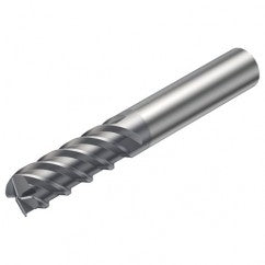 R215.H4-06050BAC03P 1620 6mm 4 FL Solid Carbide high feed End Mill w/Cylindrical Shank - Exact Tooling