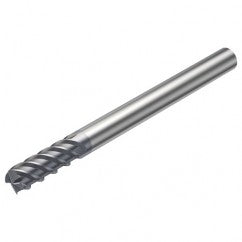 R215.H4-10050DAK03P 1620 10mm 4 FL Solid Carbide high feed End Mill w/Cylindrical Shank - Exact Tooling