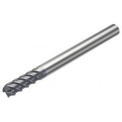 R215.H4-06050BAK02P 1620 6mm 4 FL Solid Carbide high feed End Mill w/Cylindrical Shank - Exact Tooling