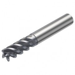 R216.24-20050GCC38P 1620 20mm 4 FL Solid Carbide End Mill - Corner Radius w/Cylindrical - Neck Shank - Exact Tooling