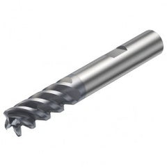 R216.24-20050IBC38P 1630 20mm 4 FL Solid Carbide End Mill - Corner Radius w/Weldon Shank - Exact Tooling