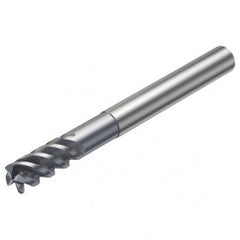 R216.24-12050ECK26P 1620 12mm 4 FL Solid Carbide End Mill - Corner Radius w/Cylindrical - Neck Shank - Exact Tooling