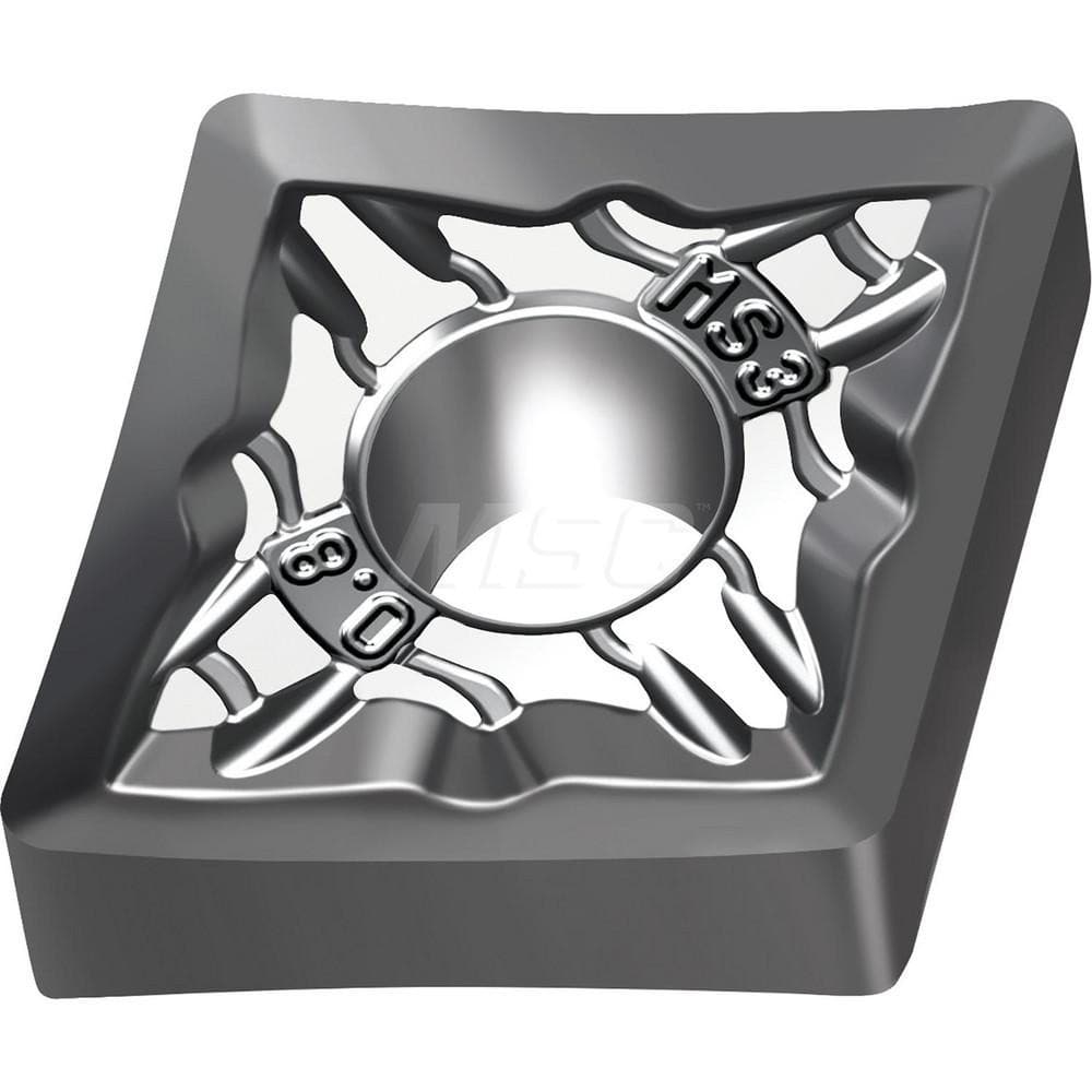 Turning Insert:  CNMG643-MS3 WSM01, TiAlN Finish,  Neutral,  3/4″ Inscribed Circle,  80.0 &deg N/A Rhombic,