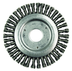 4-1/2 x 7/8" - .020 Wire Size - Stainless Roughneck Stringer Bead Weld Cleaning Brush - Exact Tooling