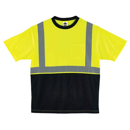 8289BK XL Lim/Black Front T-Shirt Type R Class 2 - Exact Tooling