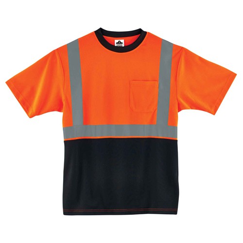 8289BK 3 XL Org/Black Front T-Shirt Type R Class 2 - Exact Tooling