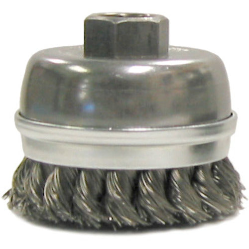 2-3/4″ Diameter - Banded Knot Steel Wire Cup Wheel - Exact Tooling