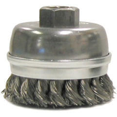 2-3/4″ Diameter - Banded Knot Steel Wire Cup Wheel - Exact Tooling