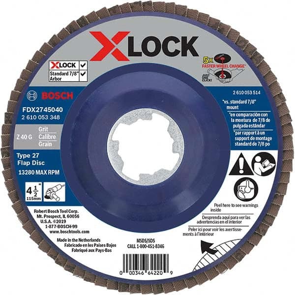 Bosch - Flap Discs Abrasive Type: Coated Flap Disc Type: Type 27 - Exact Tooling