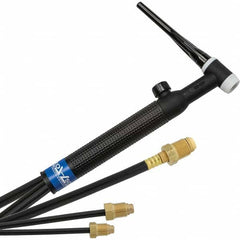 PRO-SOURCE - 350 Amp 12-1/2' Rubber Outfit 18V Water Cooled TIG Welding Torch Kit - Exact Tooling
