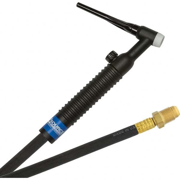 PRO-SOURCE - 200 Amp 12-1/2' Rubber Outfit 26V Air Cooled TIG Welding Torch Kit - Exact Tooling