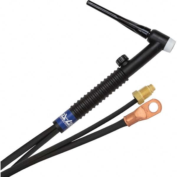 PRO-SOURCE - 150 Amp 25' Rubber Outfit 17FV Air Cooled TIG Welding Torch Kit - Exact Tooling