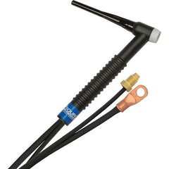 PRO-SOURCE - 150 Amp 12-1/2' Rubber Outfit 17F Air Cooled TIG Welding Torch Kit - Exact Tooling