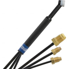 PRO-SOURCE - 180 Amp 25' Rubber Outfit 24W Water Cooled TIG Welding Torch Kit - Exact Tooling