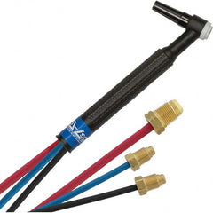 PRO-SOURCE - 250 Amp 12-1/2' Rubber Outfit 20F Water Cooled TIG Welding Torch Kit - Exact Tooling