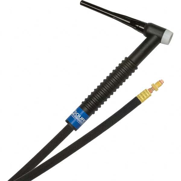 PRO-SOURCE - 150 Amp 12-1/2' Rubber Outfit 17F Air Cooled TIG Welding Torch Kit - Exact Tooling